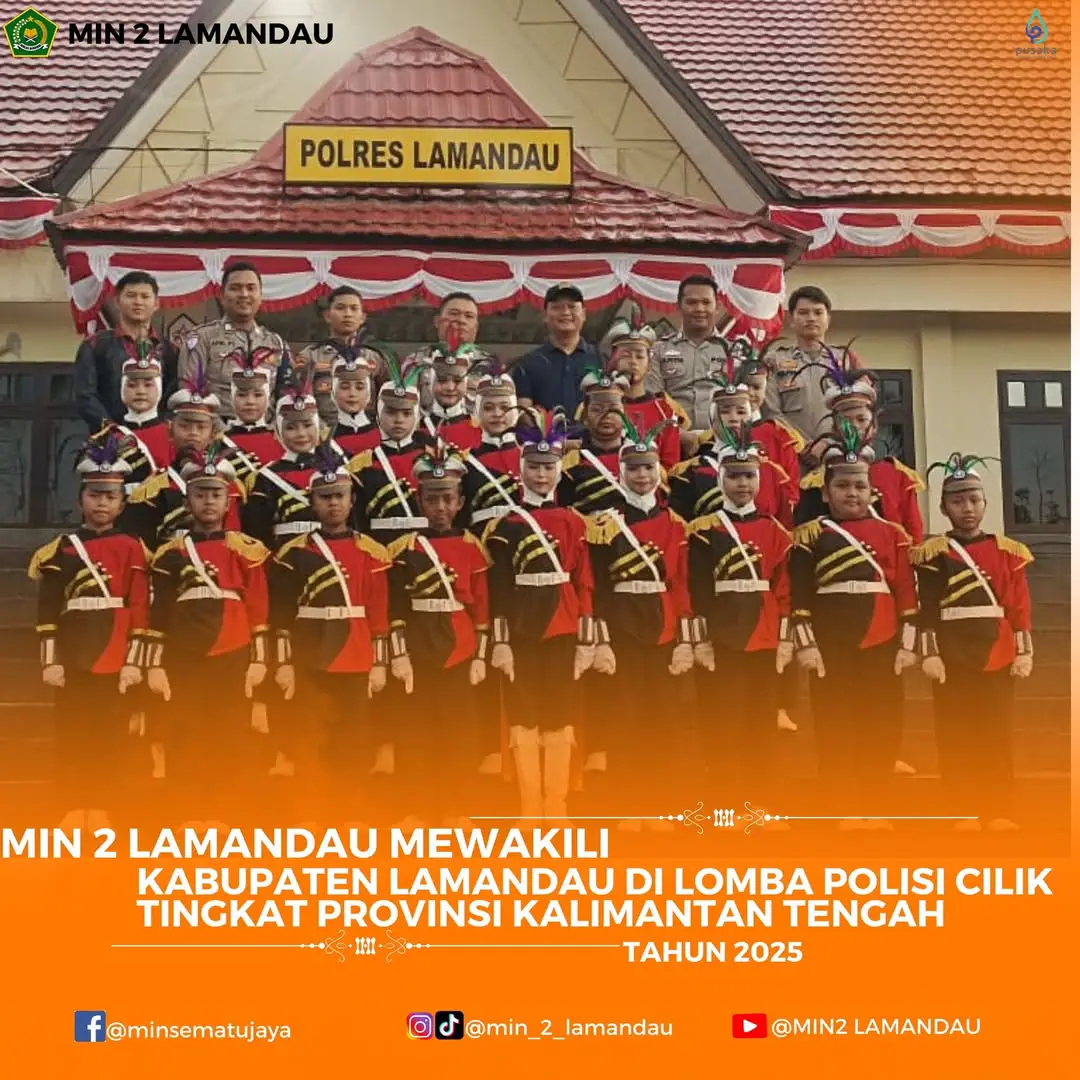 MIN 2 Lamandau Wakili Kabupaten Lamandau di Lomba Polisi Cilik Tingkat ProvinsiLamandau – Madras